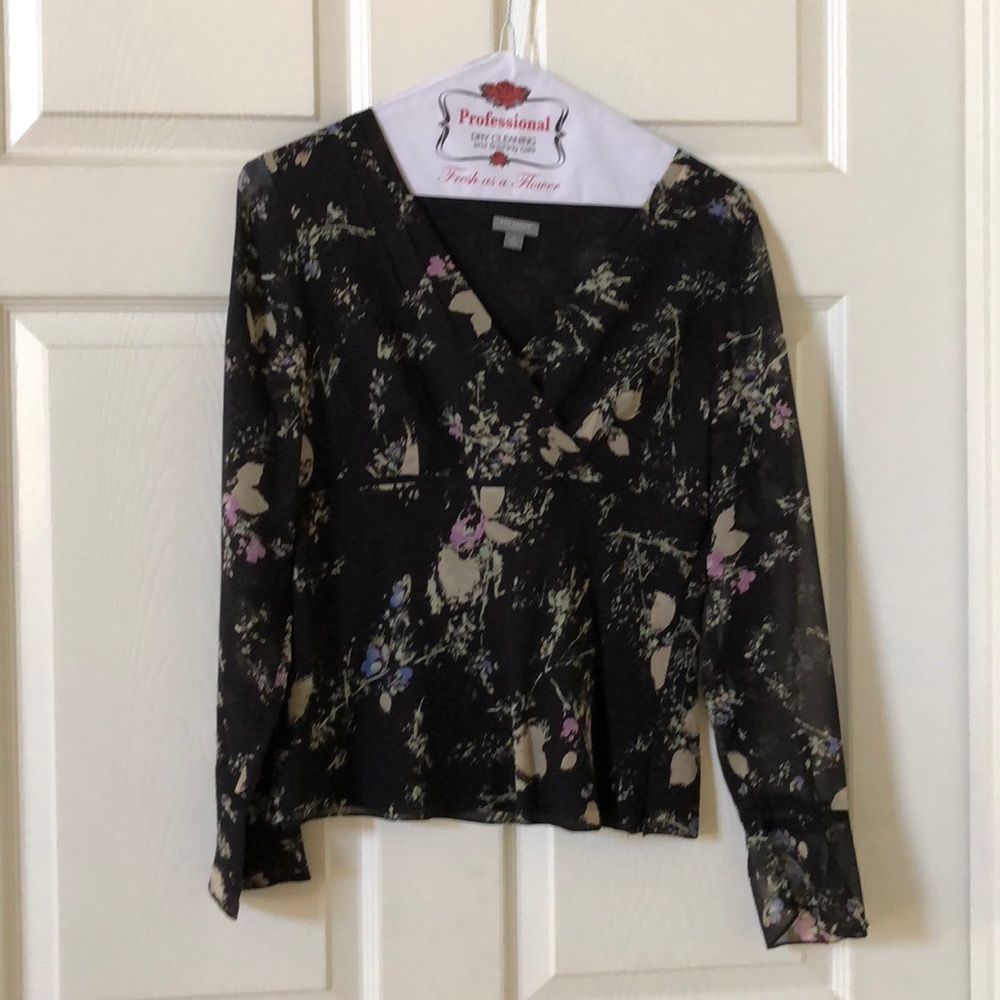 Loft black blouse